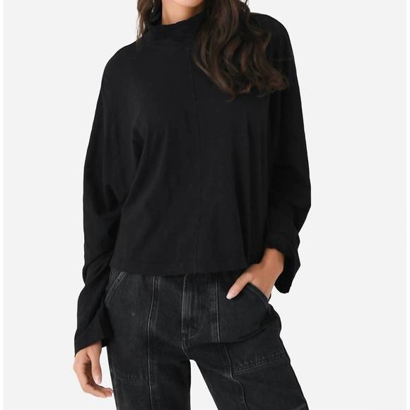 VELVET BY GRAHAM & SPENCER Tops - NEW VELVET BY GRAHAM & SPENCER stacey mock neck tee in black